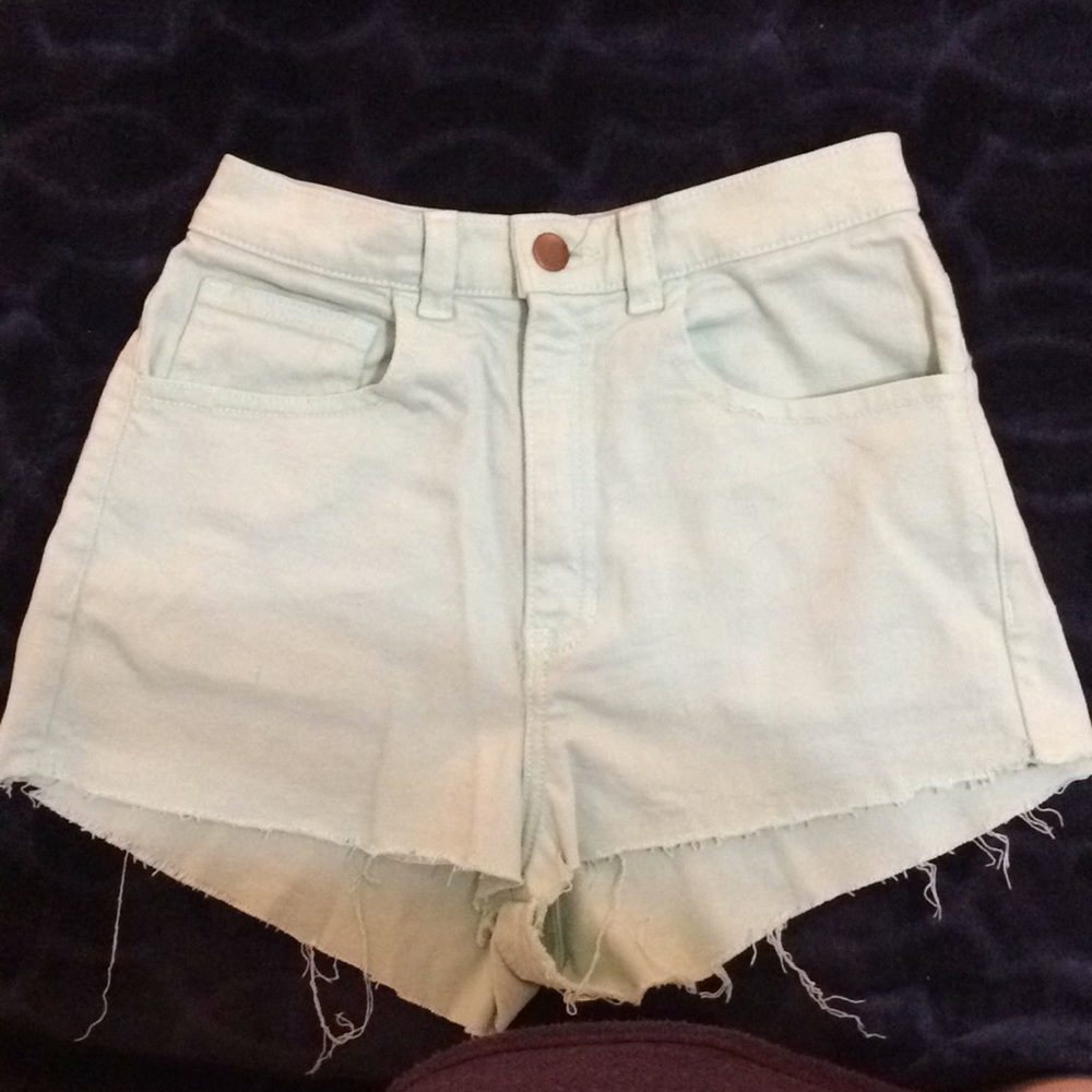 American Apparel high-waisted shorts